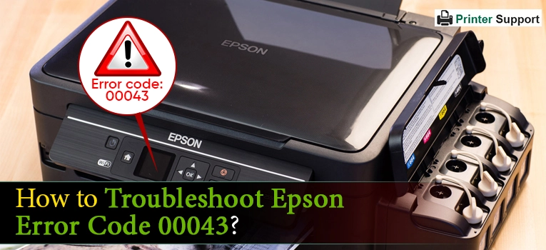 How to Troubleshoot Epson Error Code 00043?